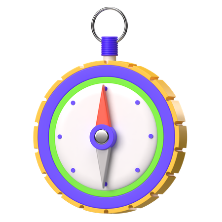 Compass Timer  3D Icon