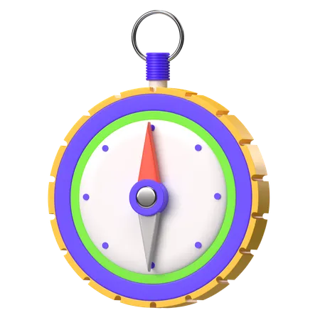 Compass Timer  3D Icon