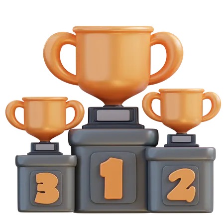 Competition Podium  3D Icon