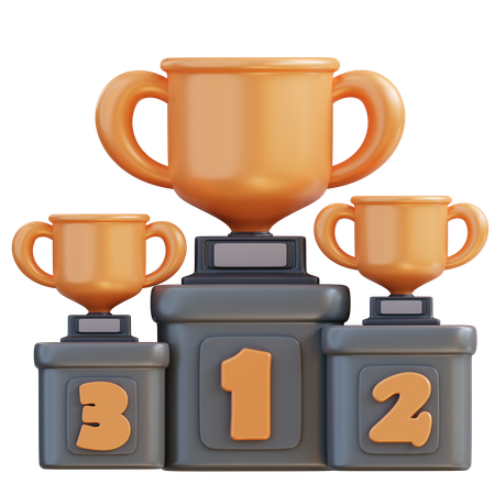 Competition Podium  3D Icon