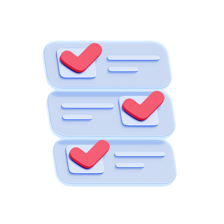 Completed Checklist  3D Icon