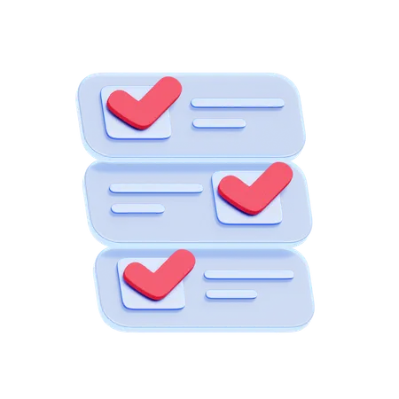 Completed Checklist  3D Icon