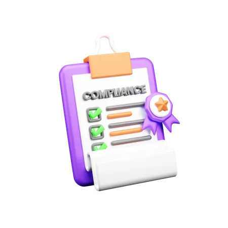 Compliance  3D Icon