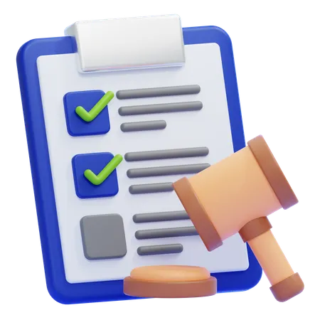 Compliance Checklist  3D Icon