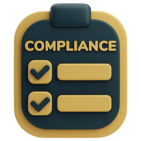 Compliance Document  3D Icon