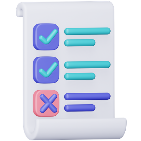 Compliance Document  3D Icon