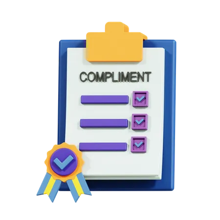 Compliance Document  3D Icon