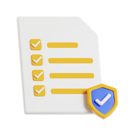 Compliance Document  3D Icon