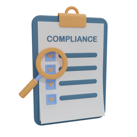 Compliance Document 3D Icon