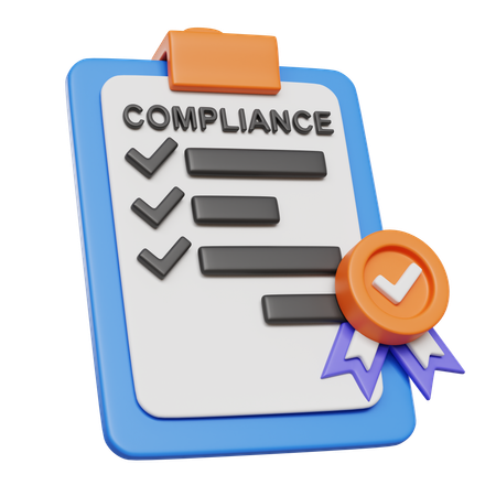 Compliance Report  3D Icon