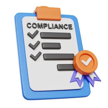 Compliance Report  3D Icon