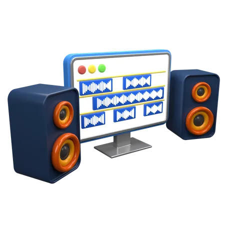 Componiendo musica  3D Icon