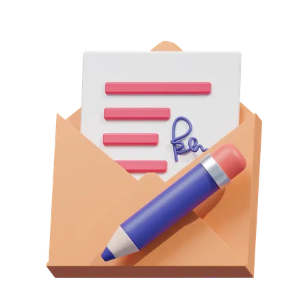 Compose email icon  3D Icon