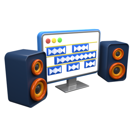 Composing Music  3D Icon