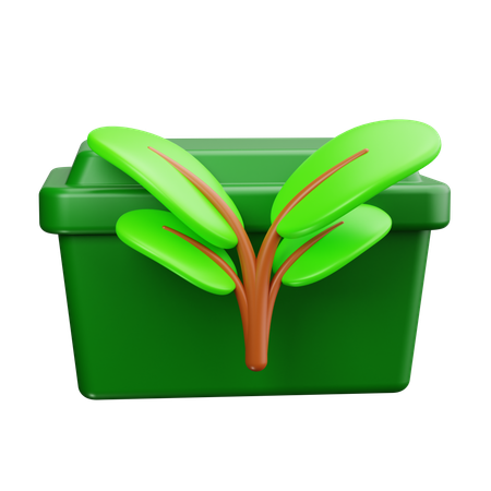 Compost Bin  3D Icon