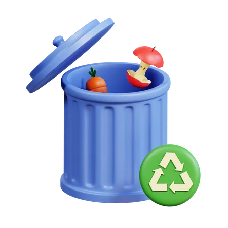Compost Bin 3D Icon