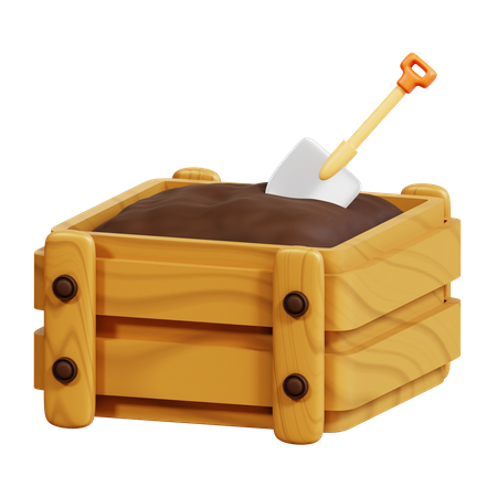 Sol de compost  3D Icon