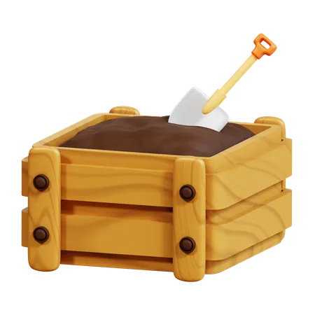 Sol de compost  3D Icon