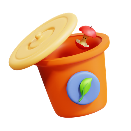 Compost Zero Waste 3D Icon