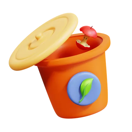 Compost Zero Waste 3D Icon
