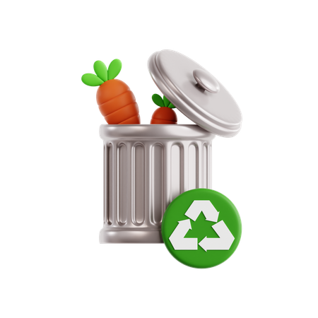 Cesto de basura  3D Icon