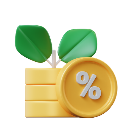Compound Interest  3D Icon