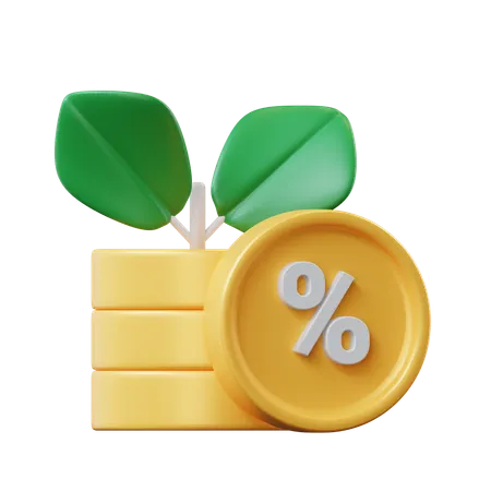 Compound Interest  3D Icon