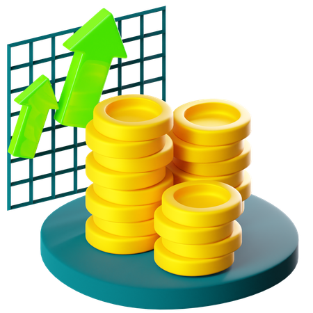 Compound Interest  3D Icon