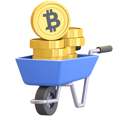 Compra de bitcoins  3D Illustration