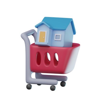 Compra de vivienda  3D Icon
