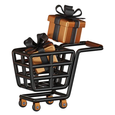 Compras de regalos  3D Icon