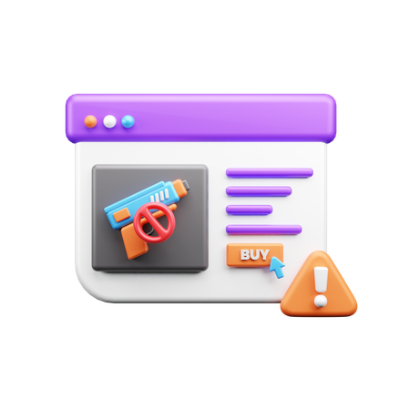 Comprar on-line  3D Icon