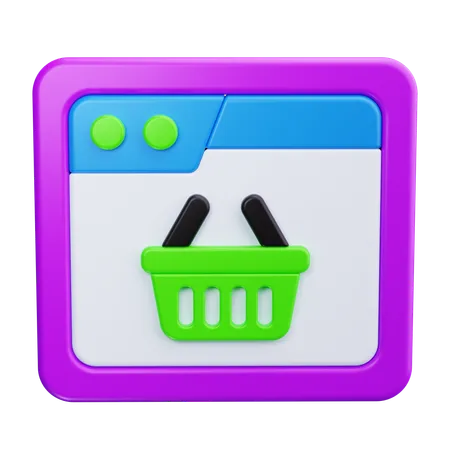 Compra en linea  3D Icon