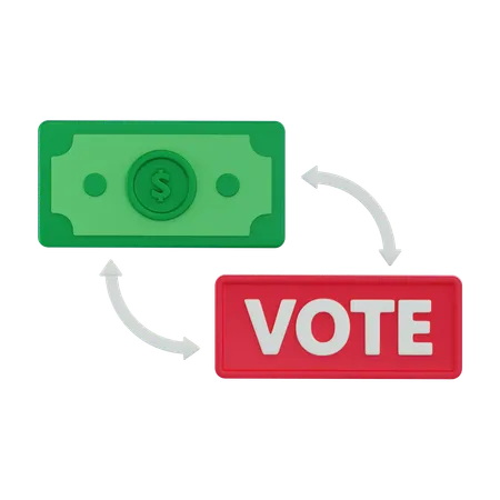 Comprar voto  3D Icon