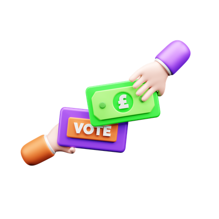 Comprar voto  3D Icon