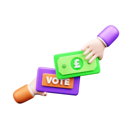 Comprar voto  3D Icon