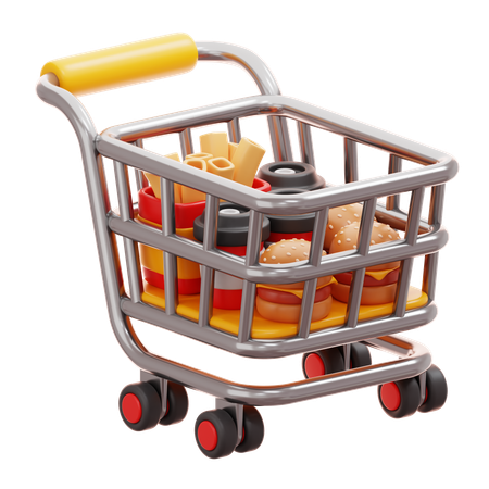 Comprando comida  3D Icon