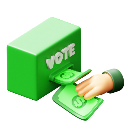 Comprar voto  3D Icon