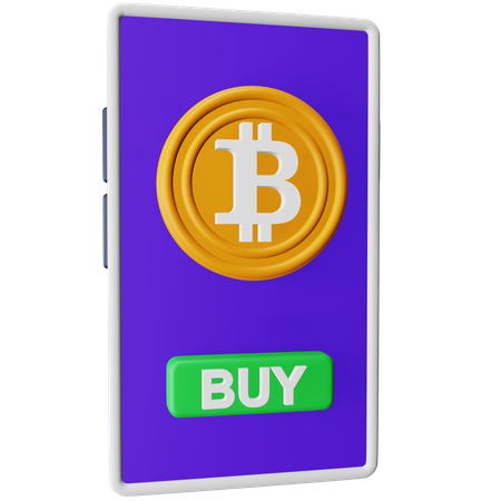 Comprar bitcoin  3D Icon