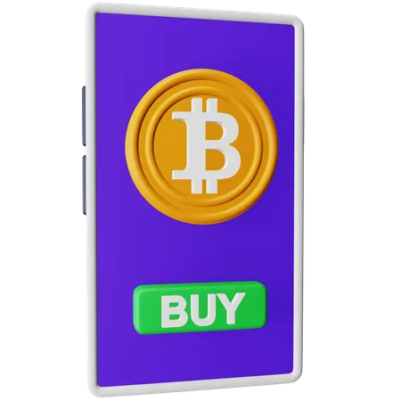 Comprar bitcoin  3D Icon