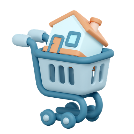 Comprar casa  3D Icon