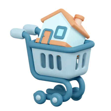 Comprar casa  3D Icon