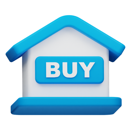 Comprar casa  3D Icon