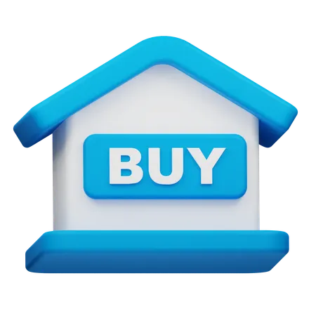 Comprar casa  3D Icon