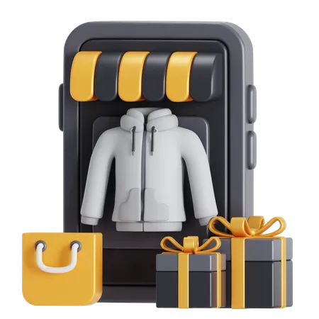 Comprar chaqueta  3D Icon