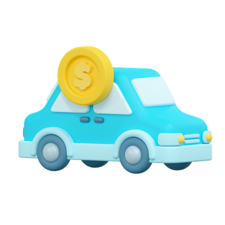 Comprar coche  3D Icon