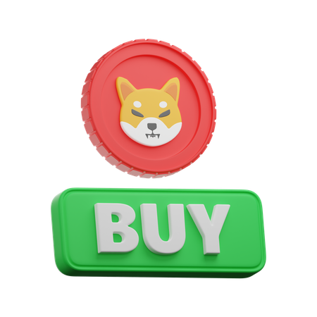 Comprar moeda shiba inu  3D Icon