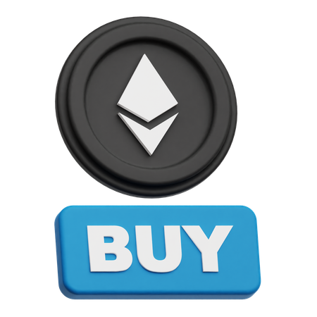 Comprar criptomoneda Ethereum  3D Icon