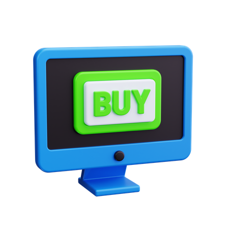 Comprar on-line  3D Icon