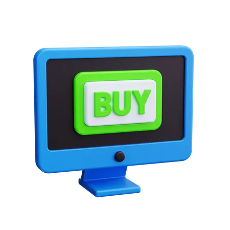 Comprar on-line  3D Icon